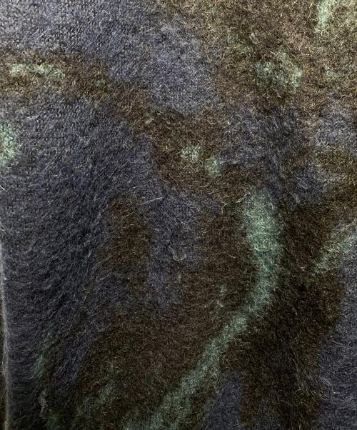 Yohji Yamamoto pour homme（ヨウジヤマモト プールオム）Yohji Yamamoto pour homme (ヨウジヤマモト プールオム) マーブルモヘアニット ブルー サイズ:3の古着・服飾アイテム
