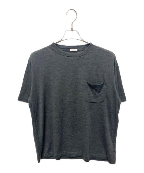 COMOLI（コモリ）COMOLI (コモリ) ウール天竺半袖クルー グレー サイズ:1の古着・服飾アイテム