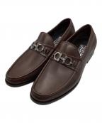 Salvatore Ferragamoサルヴァトーレ フェラガモ）の古着「ガンチーニ ローファー」｜ブラウン×ブラック
