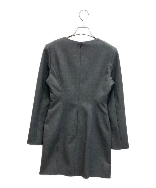 anuans（アニュアンス）anuans (アニュアンス) ボクシーミニワンピース グレー サイズ:SIZE2の古着・服飾アイテム