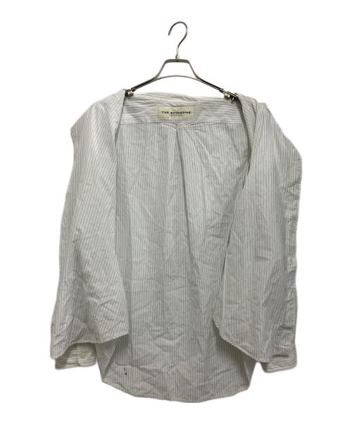 THE SHINZONE（ザ シンゾーン）THE SHINZONE (ザ シンゾーン) STRIPED DADDY SHIRT ホワイト サイズ:RSの古着・服飾アイテム