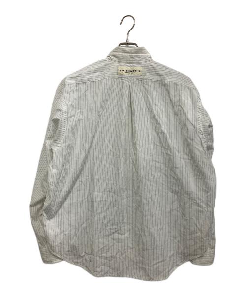 THE SHINZONE（ザ シンゾーン）THE SHINZONE (ザ シンゾーン) STRIPED DADDY SHIRT ホワイト サイズ:RSの古着・服飾アイテム