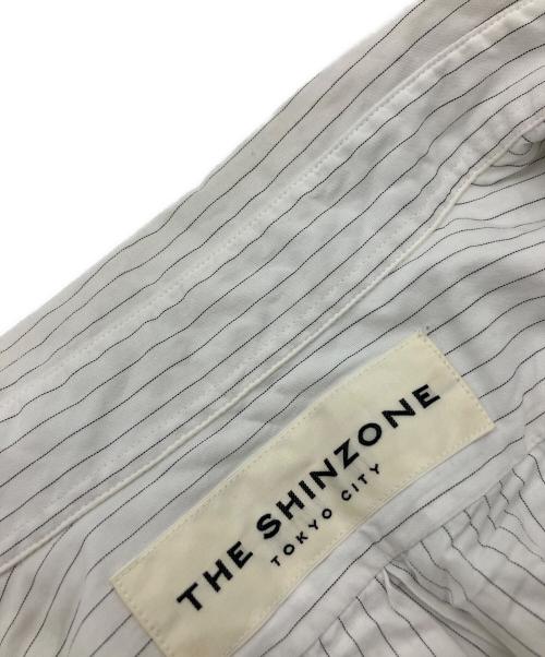 THE SHINZONE（ザ シンゾーン）THE SHINZONE (ザ シンゾーン) STRIPED DADDY SHIRT ホワイト サイズ:RSの古着・服飾アイテム