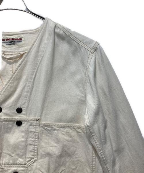THE SHINZONE（ザ シンゾーン）THE SHINZONE (ザ シンゾーン) NO COLLAR COVERALL アイボリー サイズ:34の古着・服飾アイテム