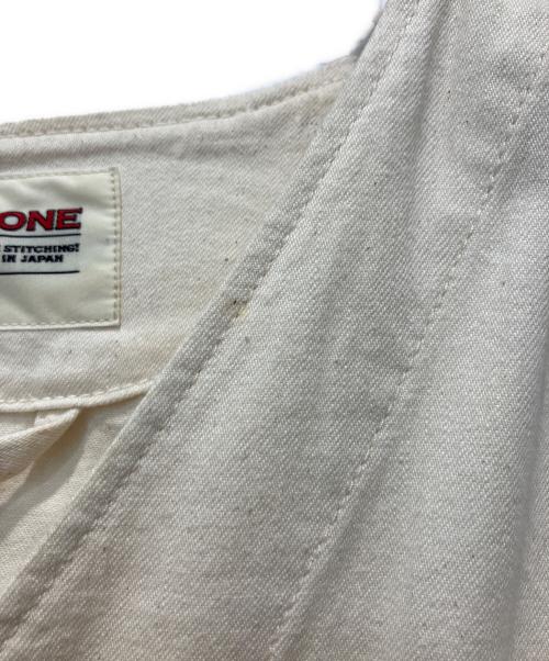 THE SHINZONE（ザ シンゾーン）THE SHINZONE (ザ シンゾーン) NO COLLAR COVERALL アイボリー サイズ:34の古着・服飾アイテム