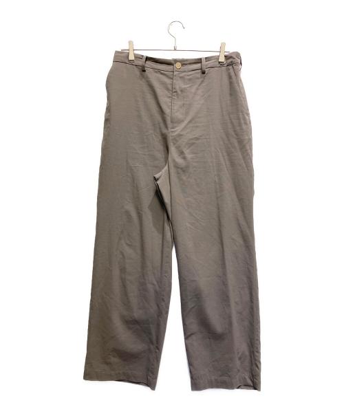 cornier（コルニエ）cornier (コルニエ) WOOL PAPER EASY PANTS グレー サイズ:Lの古着・服飾アイテム