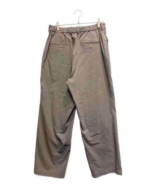 cornier（コルニエ）cornier (コルニエ) WOOL PAPER EASY PANTS グレー サイズ:Lの古着・服飾アイテム