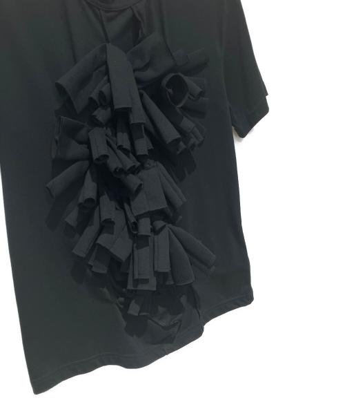 COMME des GARCONS（コムデギャルソン）COMME des GARCONS (コムデギャルソン) 3DフリルTシャツ ブラック サイズ:XSの古着・服飾アイテム