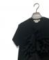 中古・古着 COMME des GARCONS (コムデギャルソン) 3DフリルTシャツ ブラック サイズ:XS：16000円
