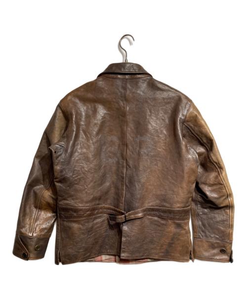 OLD JOE & Co.（オールドジョー）OLD JOE & Co. (オールドジョー) ホースハイドカーコート/Horsehide Car Coat ブラウン サイズ:38の古着・服飾アイテム