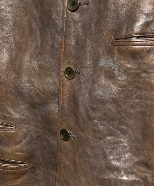 OLD JOE & Co.（オールドジョー）OLD JOE & Co. (オールドジョー) ホースハイドカーコート/Horsehide Car Coat ブラウン サイズ:38の古着・服飾アイテム