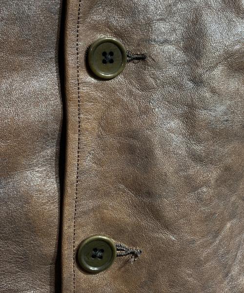 OLD JOE & Co.（オールドジョー）OLD JOE & Co. (オールドジョー) ホースハイドカーコート/Horsehide Car Coat ブラウン サイズ:38の古着・服飾アイテム