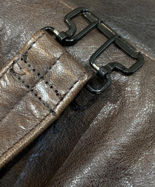 OLD JOE & Co.（オールドジョー）OLD JOE & Co. (オールドジョー) ホースハイドカーコート/Horsehide Car Coat ブラウン サイズ:38の古着・服飾アイテム