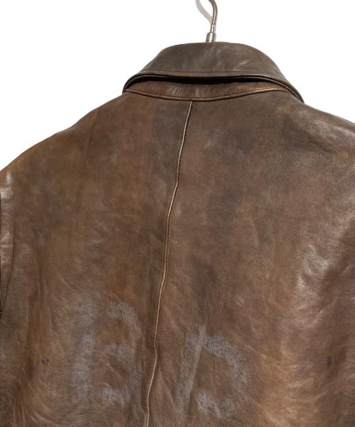 OLD JOE & Co.（オールドジョー）OLD JOE & Co. (オールドジョー) ホースハイドカーコート/Horsehide Car Coat ブラウン サイズ:38の古着・服飾アイテム