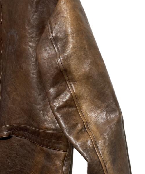 OLD JOE & Co.（オールドジョー）OLD JOE & Co. (オールドジョー) ホースハイドカーコート/Horsehide Car Coat ブラウン サイズ:38の古着・服飾アイテム