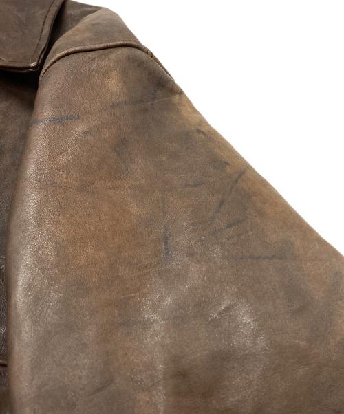 OLD JOE & Co.（オールドジョー）OLD JOE & Co. (オールドジョー) ホースハイドカーコート/Horsehide Car Coat ブラウン サイズ:38の古着・服飾アイテム