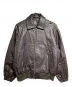 sssteinシュタイン）の古着「LEATHER ZIP SHORT JACKET/レザージップショートジャケット」｜ダークブラウン