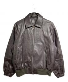 ssstein（シュタイン）の古着「LEATHER ZIP SHORT JACKET/レザージップショートジャケット」｜ダークブラウン