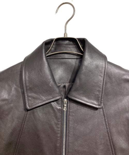ssstein（シュタイン）ssstein (シュタイン) LEATHER ZIP SHORT JACKET/レザージップショートジャケット ダークブラウン サイズ:Mの古着・服飾アイテム