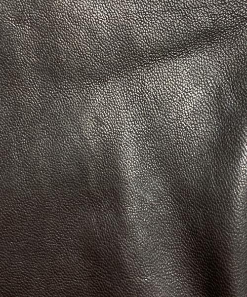 ssstein（シュタイン）ssstein (シュタイン) LEATHER ZIP SHORT JACKET/レザージップショートジャケット ダークブラウン サイズ:Mの古着・服飾アイテム