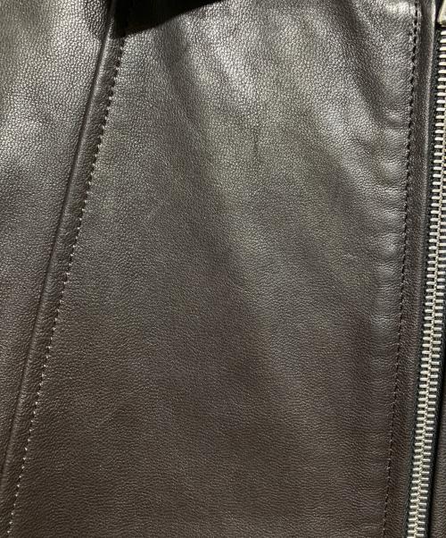 ssstein（シュタイン）ssstein (シュタイン) LEATHER ZIP SHORT JACKET/レザージップショートジャケット ダークブラウン サイズ:Mの古着・服飾アイテム