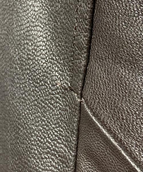 ssstein（シュタイン）ssstein (シュタイン) LEATHER ZIP SHORT JACKET/レザージップショートジャケット ダークブラウン サイズ:Mの古着・服飾アイテム