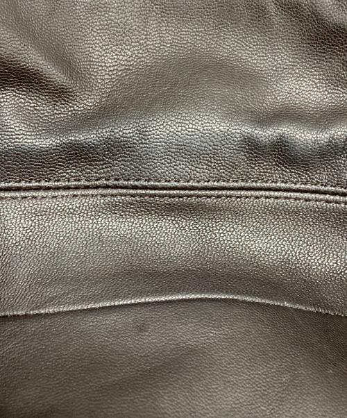 ssstein（シュタイン）ssstein (シュタイン) LEATHER ZIP SHORT JACKET/レザージップショートジャケット ダークブラウン サイズ:Mの古着・服飾アイテム
