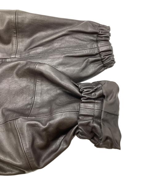 ssstein（シュタイン）ssstein (シュタイン) LEATHER ZIP SHORT JACKET/レザージップショートジャケット ダークブラウン サイズ:Mの古着・服飾アイテム