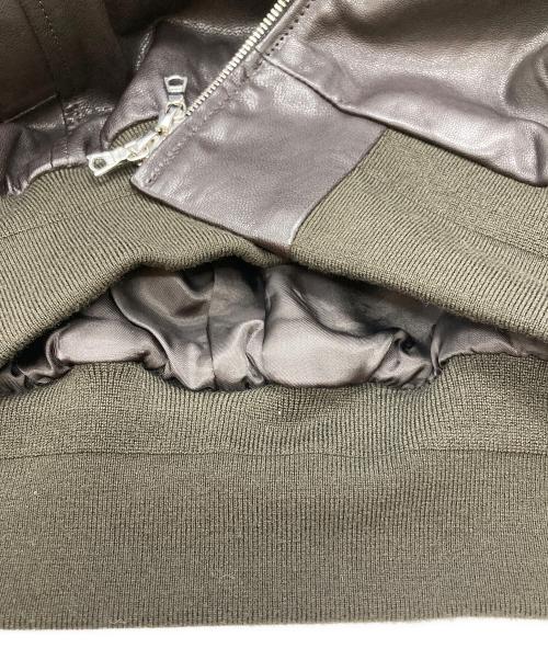 ssstein（シュタイン）ssstein (シュタイン) LEATHER ZIP SHORT JACKET/レザージップショートジャケット ダークブラウン サイズ:Mの古着・服飾アイテム