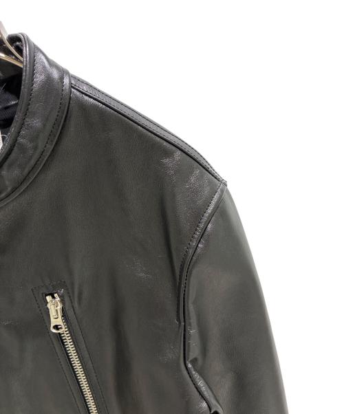 MM6 Maison Margiela（エムエムシックスメゾンマルジェラ）MM6 Maison Margiela (エムエムシックスメゾンマルジェラ) Biker Jacket/ライダースジャケット/S52AM0227/SY1621 ブラック サイズ:46の古着・服飾アイテム