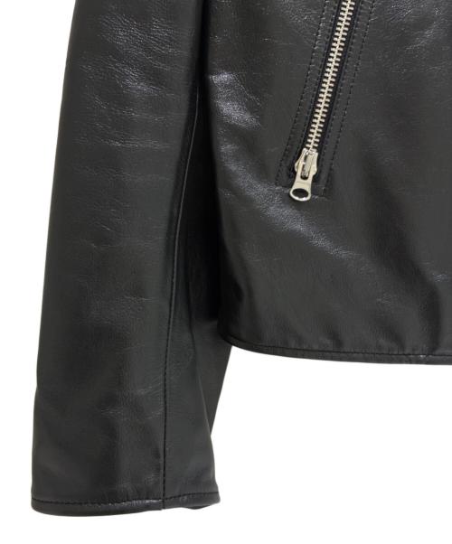 MM6 Maison Margiela（エムエムシックスメゾンマルジェラ）MM6 Maison Margiela (エムエムシックスメゾンマルジェラ) Biker Jacket/ライダースジャケット/S52AM0227/SY1621 ブラック サイズ:46の古着・服飾アイテム