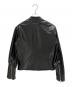 MM6 Maison Margiela (エムエムシックスメゾンマルジェラ) Biker Jacket/ライダースジャケット/S52AM0227/SY1621 ブラック サイズ:46：150000円