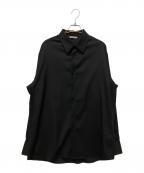 AURALEEオーラリー）の古着「SUPER LIGHT WOOL SHIRT」｜ブラック