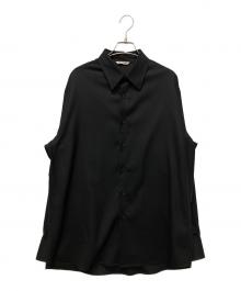 AURALEE（オーラリー）の古着「SUPER LIGHT WOOL SHIRT」｜ブラック