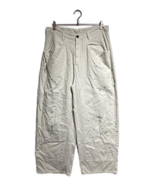 ANCELLM（アンセルム）ANCELLM (アンセルム) C/R DUCK DOUBLEKNEE PANTS/ダブルニーパンツ ホワイト サイズ:2の古着・服飾アイテム