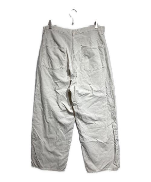 ANCELLM（アンセルム）ANCELLM (アンセルム) C/R DUCK DOUBLEKNEE PANTS/ダブルニーパンツ ホワイト サイズ:2の古着・服飾アイテム