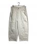 ANCELLM（アンセルム）の古着「C/R DUCK DOUBLEKNEE PANTS/ダブルニーパンツ」｜ホワイト