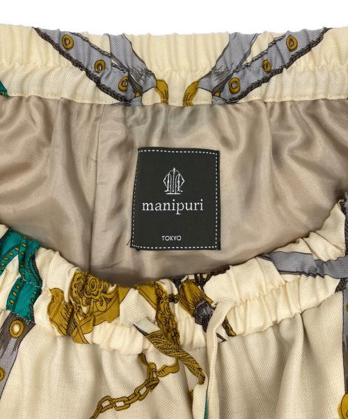 manipuri（マニプリ）manipuri (マニプリ) プリントワイドパンツ ベージュ サイズ:FREEの古着・服飾アイテム