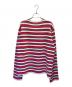 JIL SANDER+ (ジルサンダープラス) ランダムボーダーカットソー レッド サイズ:48：15000円