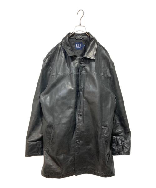GAP（ギャップ）GAP (ギャップ) レザー カーコート ブラック サイズ:XLの古着・服飾アイテム