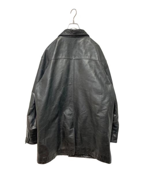 GAP（ギャップ）GAP (ギャップ) レザー カーコート ブラック サイズ:XLの古着・服飾アイテム