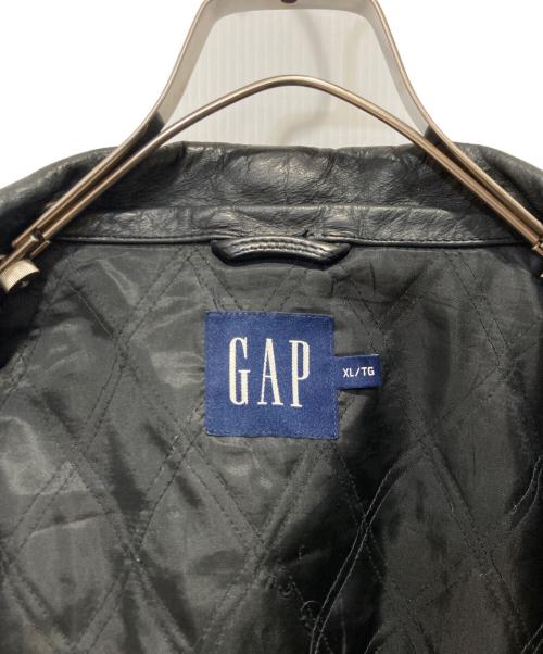 GAP（ギャップ）GAP (ギャップ) レザー カーコート ブラック サイズ:XLの古着・服飾アイテム