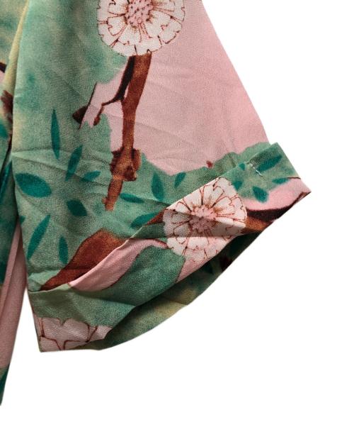 AMARPHIE（アマルフィー）AMARPHIE (アマルフィー) 花柄ベルテッドドレス グリーン サイズ:Fの古着・服飾アイテム