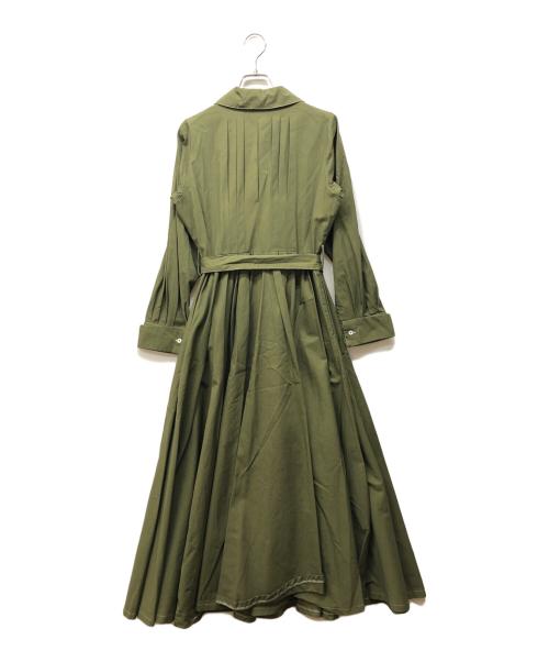foufou（フーフー）foufou (フーフー) front tuck button one piece オリーブ サイズ:記載無し（実寸サイズをご確認ください）の古着・服飾アイテム
