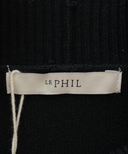 LE PHIL（ル フィル）LE PHIL (ル フィル) ボーダーニット ブラック サイズ:Freeの古着・服飾アイテム