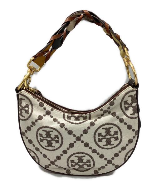 TORY BURCH（トリーバーチ）TORY BURCH (トリーバーチ) Tモノグラムミニクレセントバッグ アイボリーの古着・服飾アイテム