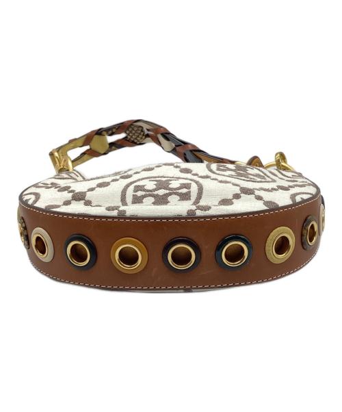 TORY BURCH（トリーバーチ）TORY BURCH (トリーバーチ) Tモノグラムミニクレセントバッグ アイボリーの古着・服飾アイテム
