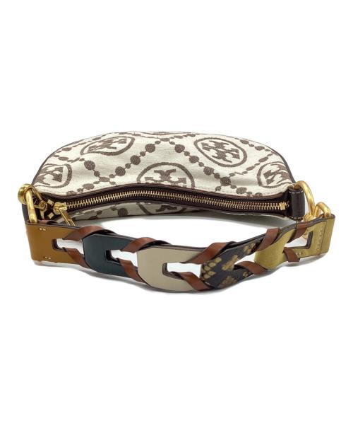 TORY BURCH（トリーバーチ）TORY BURCH (トリーバーチ) Tモノグラムミニクレセントバッグ アイボリーの古着・服飾アイテム