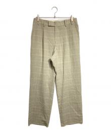 MAATEE&SONS（マーティーアンドサンズ）の古着「SET UP TROUSERS STRAIGHT LEGG/ストレートパンツ」｜グレー×ブルー