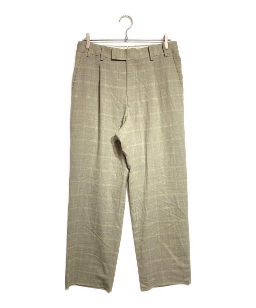 MAATEE&SONS（マーティーアンドサンズ）MAATEE&SONS (マーティーアンドサンズ) SET UP TROUSERS STRAIGHT LEGG/ストレートパンツ グレー×ブルー サイズ:3の古着・服飾アイテム